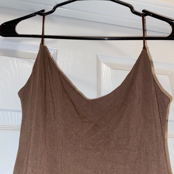 Backless Bodycon Dress Brown - Picture 2 of 3